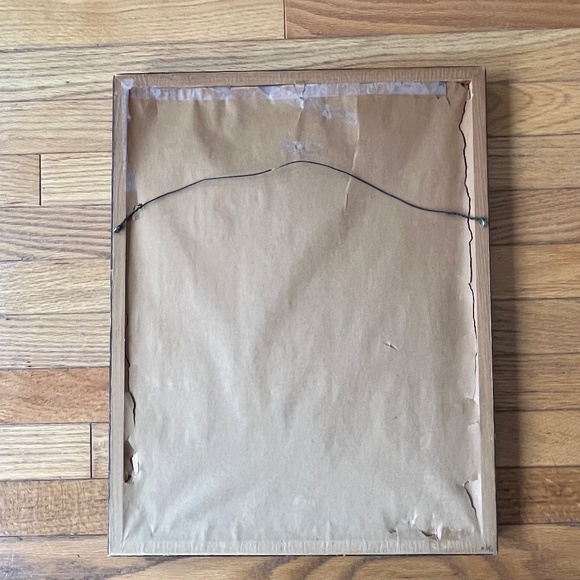 Vintage 70s Man & Woman Wool Needlepoint - Picture 6 of 7